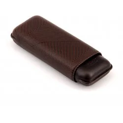 Husă din piele maro Davidoff "Leaf" XL-2 pentru trabucuri