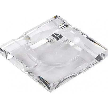 Square glass ashtray