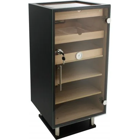Humidor adorini Prato cu capac din sticlă - Deluxe