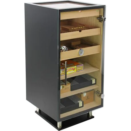 Humidor adorini Prato cu capac din sticlă - Deluxe