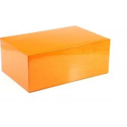 Humidor Gentili portocaliu pentru 30 de trabucuri