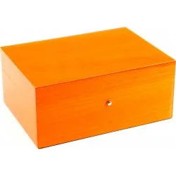Humidor Gentili portocaliu pentru 20 de trabucuri
