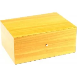 Humidor Gentili galben pentru 10 trabucuri
