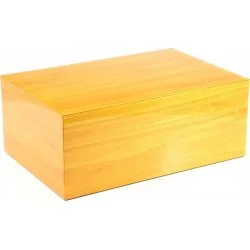 Humidor Gentili galben pentru 30 de trabucuri