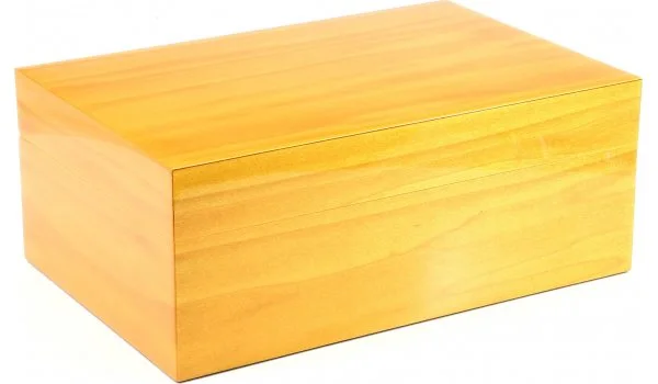 Humidor Gentili galben pentru 30 de trabucuri