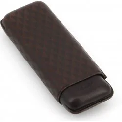 Husă maro din piele Davidoff XL-2 pentru trabucuri