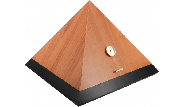 Humidor piramidă adorini Deluxe L bicolor cedru cu negru