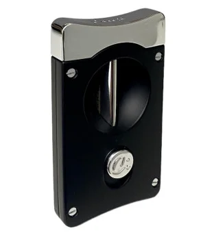 Cutter Caseti V-Cut pentru trabucuri, negru mat