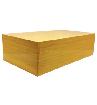 Humidor Gentili galben pentru 70 de trabucuri