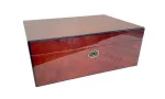 Humidor Daniel Marshall castaniu cu finisaj de nod lemnos imagine 3