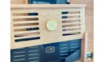 Humidor Daniel Marshall castaniu cu finisaj de nod lemnos imagine 11