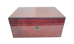 Humidor Daniel Marshall maro-auriu cu finisaj de nod lemnos imagine 4
