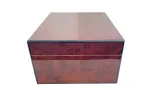 Humidor Daniel Marshall maro-auriu cu finisaj de nod lemnos imagine 5