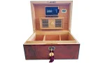 Humidor Daniel Marshall maro-auriu cu finisaj de nod lemnos imagine 7