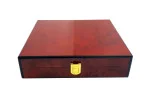 Humidor de voiaj Daniel Marshall cu finisaj de nod lemnos imagine 2