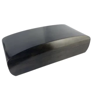 Humidor bambus negru mătuit convex 80