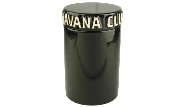 Borcan negru pentru trabucuri Havana Club Tinaja