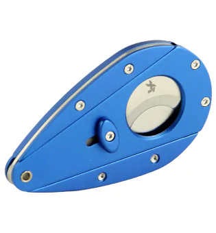 Cuțit trabuc albastru cu lamă dublă Xi1 Xikar