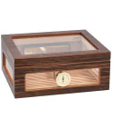 Humidor Adorini Treviso Deluxe cu capac sticlă