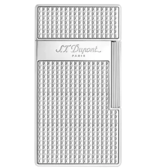 Brichetă S.T. Dupont Biggy cu romburi cromată 025010