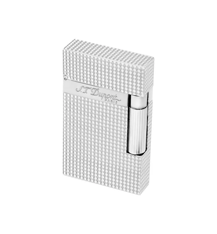 Brichetă S.T.Dupont Ligne 2 16184 Diamond-Head, argintie imagine 101
