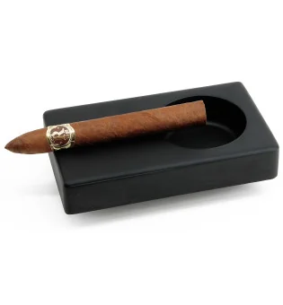 Scrumieră BigSmoke din lemn negru pentru 1 trabuc