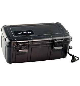 Humidor de voiaj pentru 10 trabucuri cu burete umidificator