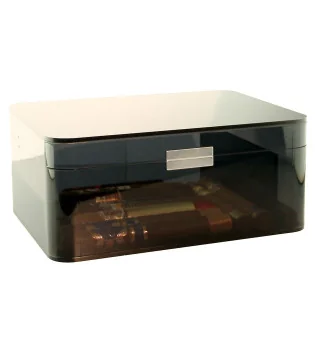 Humidor acrilic fumuriu