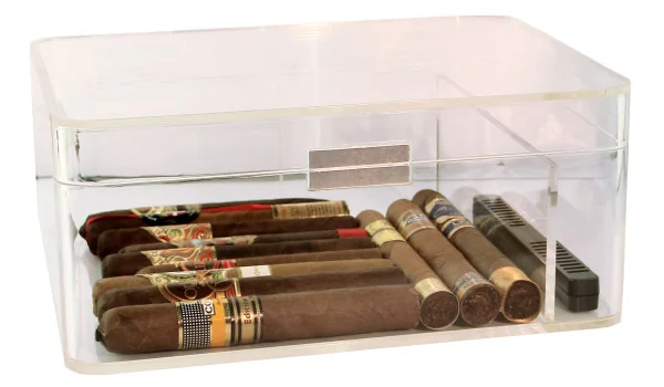 Humidor acrilic transparent