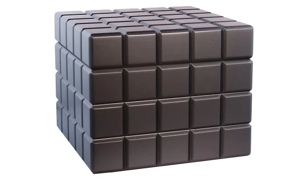 Humidor Colibri Heritage Cube gri antracit