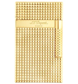 Brichetă S.T. Dupont S.T. Dupont Le Grand Cling galben auriu cu model cu romburi C23009
