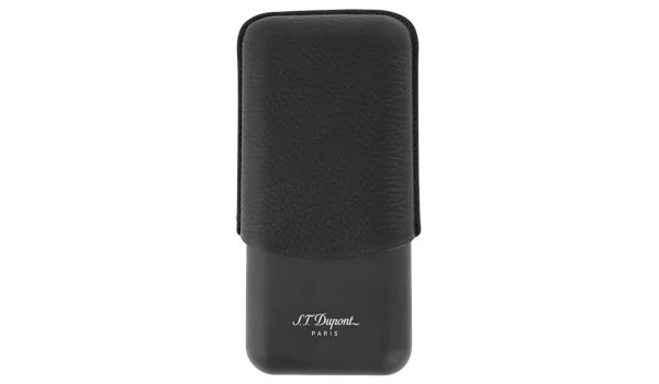 Husă S.T. Dupont pentru 3 trabucuri, negru mat 183340
