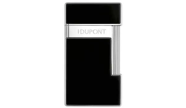 S.T. Dupont Slimmy Brichetă negru lăcuit crom 028221