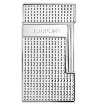 Brichetă S.T. Dupont Slimmy cromată, model cu romburi 028120