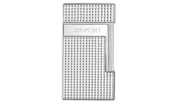 Brichetă S.T. Dupont Slimmy cromată, model cu romburi 028120