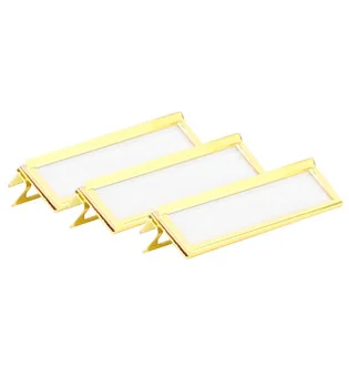 Cleme metalice argintii adorini pentru etichete, pachet de 3 bucăți