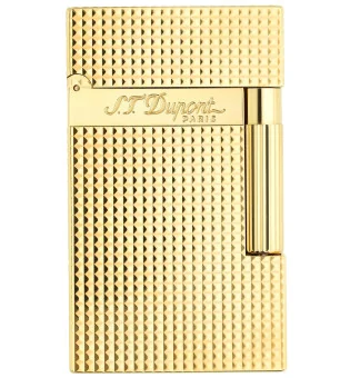 Brichetă S.T. Dupont Ligne 2 16284 galben auriu cu model cu romburi