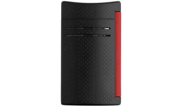 Brichetă S.T. Dupont Maxijet negru mat cu efect perforat roșu