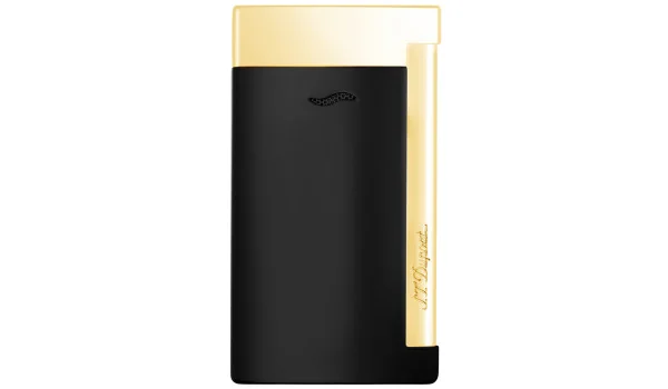 Brichetă S.T.Dupont Slim 7 negru/auriu