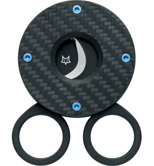 Foarfecă Fox The Circle pentru trabucuri, carbon negru 743 3KT
