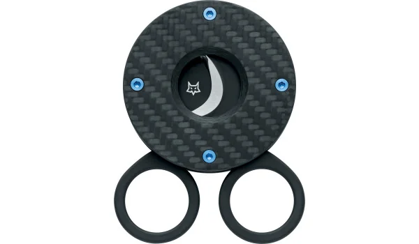 Foarfecă Fox The Circle pentru trabucuri, carbon negru 743 3KT
