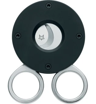 Foarfecă Fox The Circle pentru trabucuri, aluminiu negru 743 B