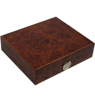 Humidor Angelo cu decor de scoarță de copac