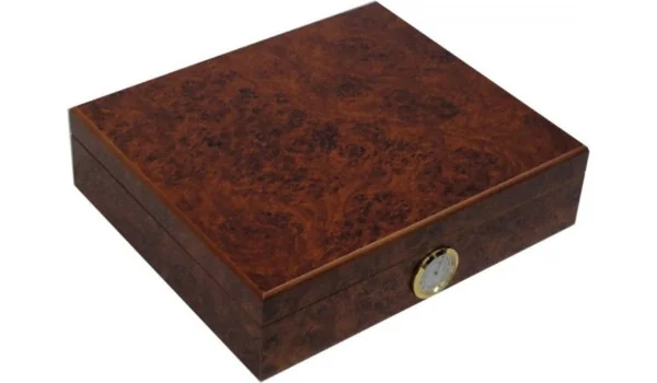 Humidor Angelo cu decor de scoarță de copac