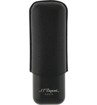 Husă S.T. Dupont pentru 2 trabucuri, negru cu gri mat 183240
