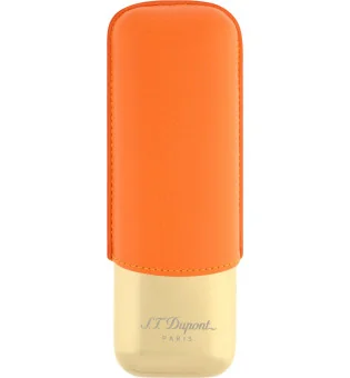 Husă S.T. Dupont pentru 2 trabucuri, portocaliu/auriu 183256