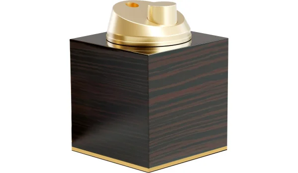 Brichetă de masă adorini cu jet, abanos și auriu lucios