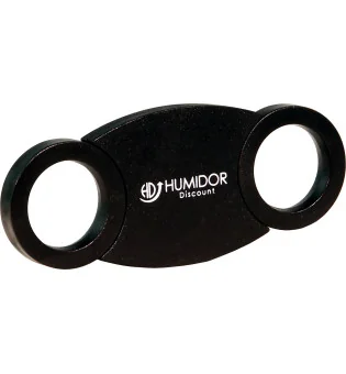 Tăietor negru HumidorDiscount cu opritor