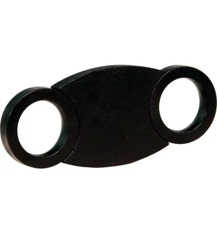 Tăietor negru din plastic cu opritor