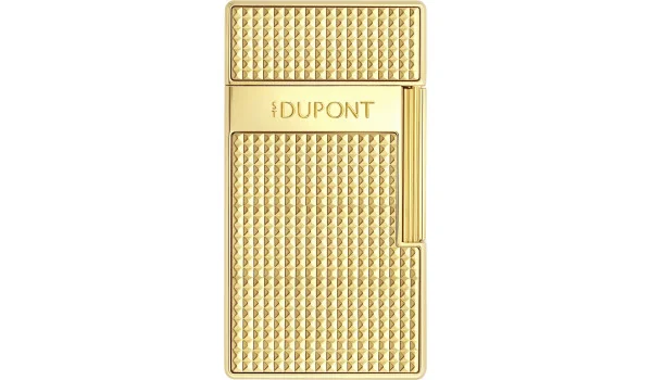 Brichetă S.T. Dupont Biggy aurie cu model cu romburi 025209